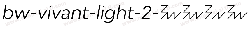 bw-vivant-light-2字体转换