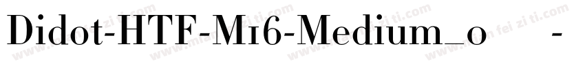 Didot-HTF-M16-Medium_0转换器字体转换