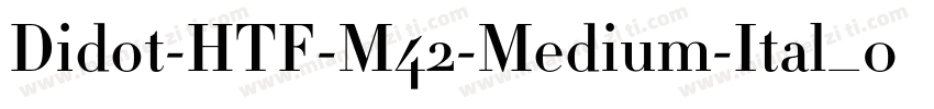 Didot-HTF-M42-Medium-Ital_0转换器字体转换