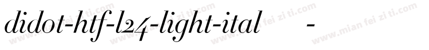 didot-htf-l24-light-ital手机版字体转换