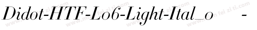 Didot-HTF-L06-Light-Ital_0手机版字体转换