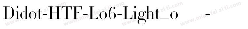 Didot-HTF-L06-Light_0转换器字体转换