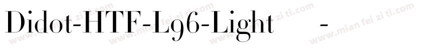 Didot-HTF-L96-Light手机版字体转换