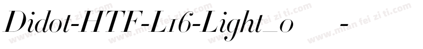 Didot-HTF-L16-Light_0手机版字体转换