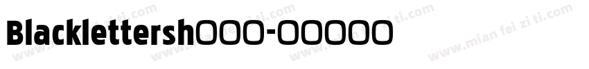 Blacklettersh转换器字体转换