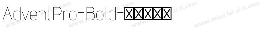 AdventPro-Bold字体转换