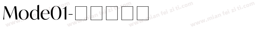 Mode01字体转换