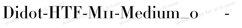 Didot-HTF-M11-Medium_0手机版字体转换