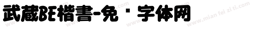 武蔵BE楷書字体转换