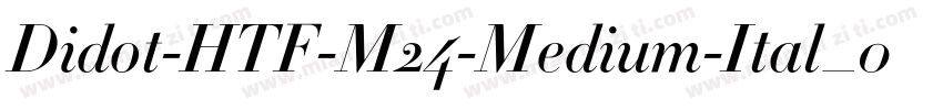 Didot-HTF-M24-Medium-Ital_0转换器字体转换