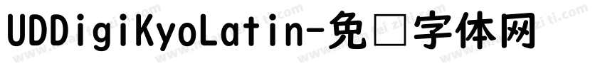 UDDigiKyoLatin字体转换