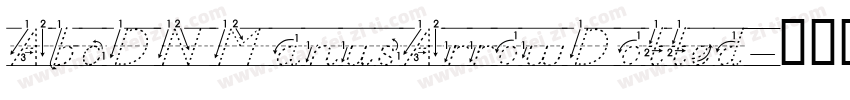 AbcDNManusArrowDotted字体转换