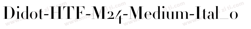 Didot-HTF-M24-Medium-Ital_0转换器字体转换