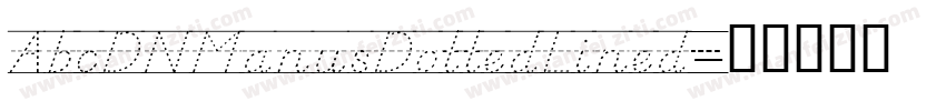 AbcDNManusDottedLined字体转换