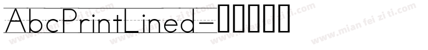 AbcPrintLined字体转换