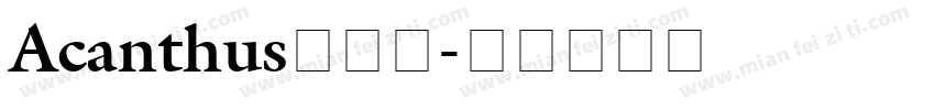 Acanthus手机版字体转换