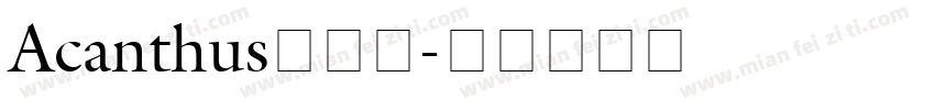 Acanthus手机版字体转换