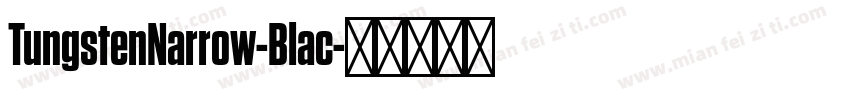 TungstenNarrow-Blac字体转换