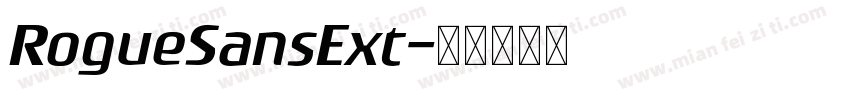 RogueSansExt字体转换