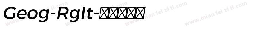 Geog-RgIt字体转换