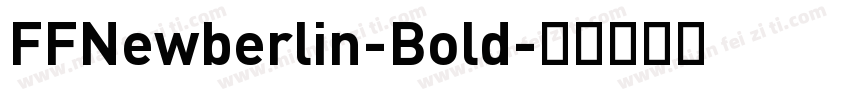 FFNewberlin-Bold字体转换