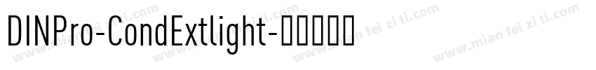 DINPro-CondExtlight字体转换