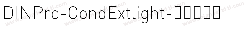 DINPro-CondExtlight字体转换