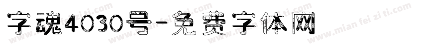 字魂4030号字体转换