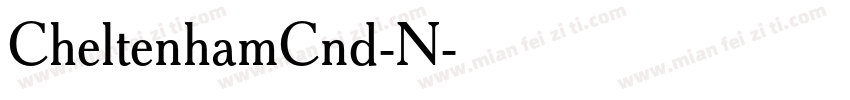 CheltenhamCnd-N字体转换