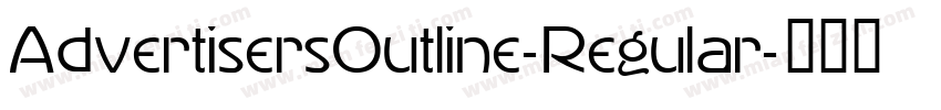 AdvertisersOutline-Regular字体转换