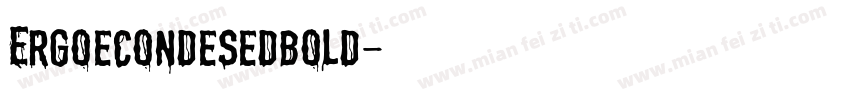 Ergoecondesedbold字体转换