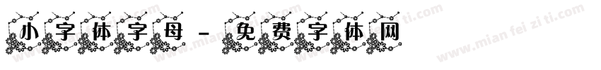 小字体字母字体转换