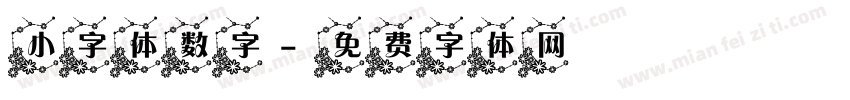 小字体数字字体转换