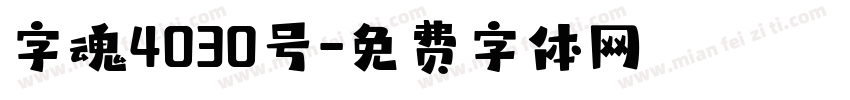 字魂4030号字体转换