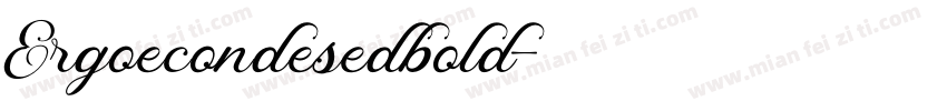 Ergoecondesedbold字体转换
