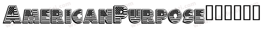 AmericanPurpose字体转换