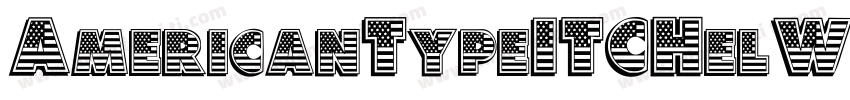 AmericanTypeITCHelW0字体转换