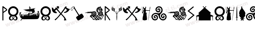 Viking-Runes-Shields字体转换