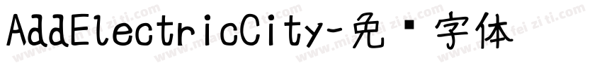 AddElectricCity字体转换