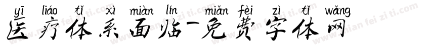 医疗体系面临字体转换