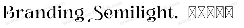 Branding-Semilight.字体转换