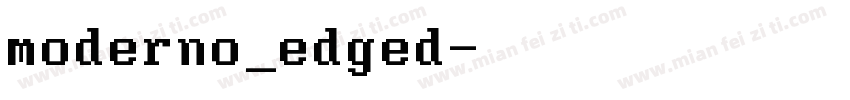 moderno_edged字体转换