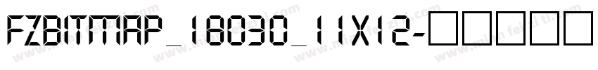 FZBitmap_18030_11X12字体转换