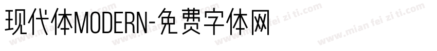 现代体modern字体转换