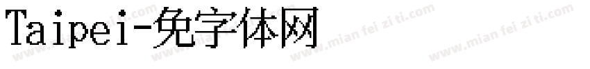 Taipei字体转换