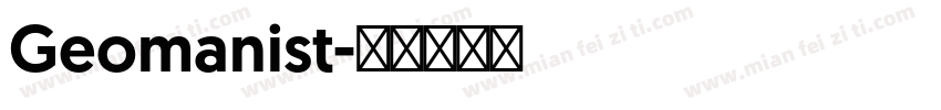 Geomanist字体转换