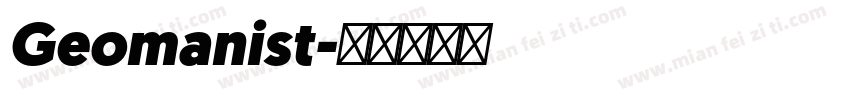 Geomanist字体转换