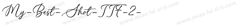 My-Best-Shot-TTF-2字体转换