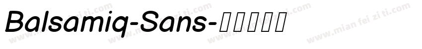 Balsamiq-Sans字体转换