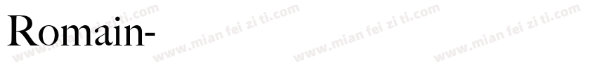 Romain字体转换